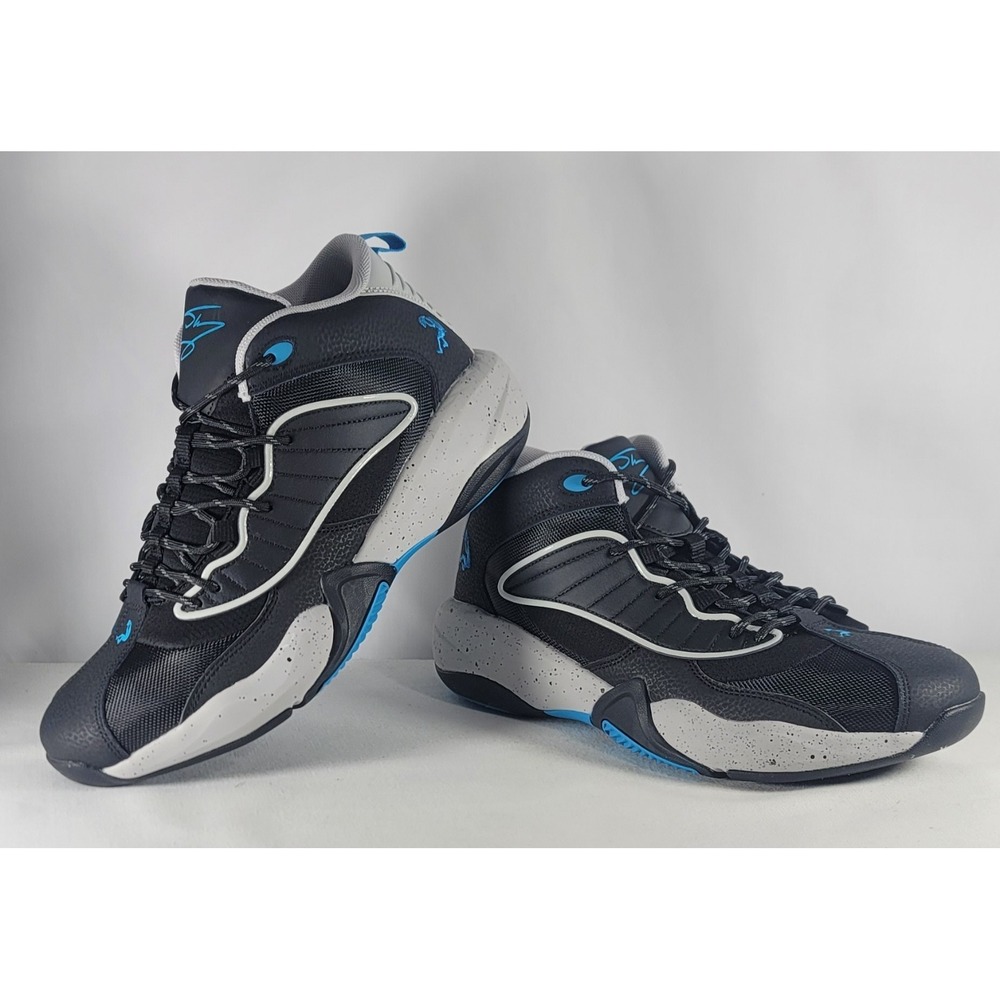 SHAQ SPEED DEMON MID ATHLETIC Men's Shoes Sneakers Size 11 Black/Gray/Blue NIB